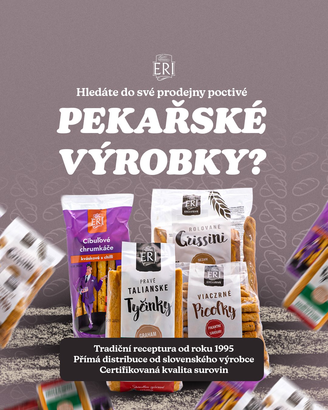B2B oslovenie predajní — dôraz na tradičnú receptúru, priamu distribúciu a certifikovanú kvalitu.