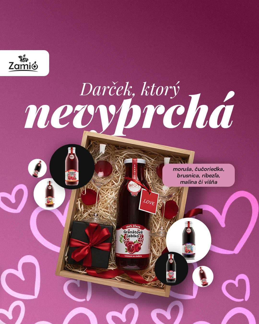 Darček, ktorý nevyprchá: valentínsky set s ponukou príchutí.